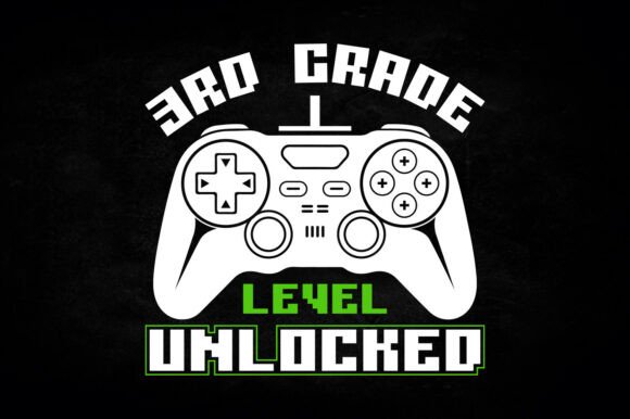 3rd Grade Level Unlocked Kids SVG Shirts for Crafts and Graphics