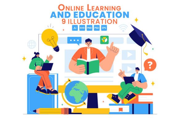 9 Online Learning and Education Graphics