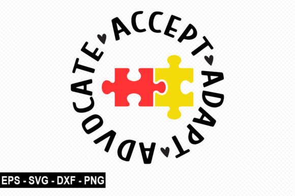 Adapt Advocate Accept SVG T-Shirt Design for Commercial Use