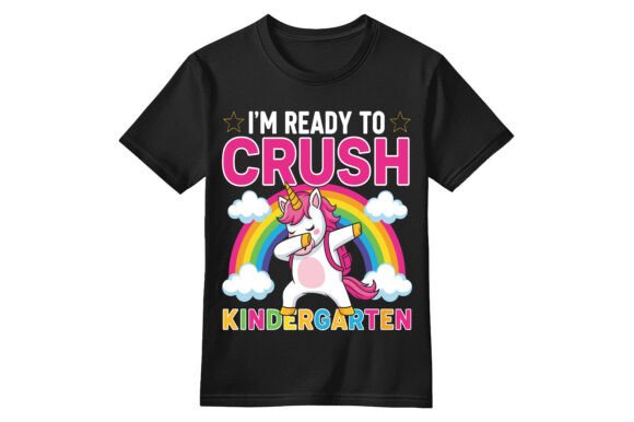 Kindergarten Unicorn T-Shirt Graphics for T-Shirt Designs