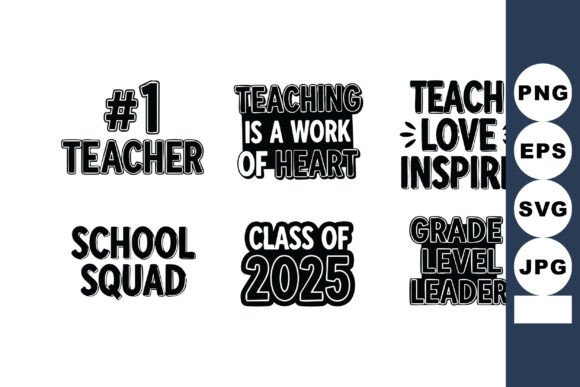Teacher Quotes Vector Set 2025 Review for Embroidery Projects